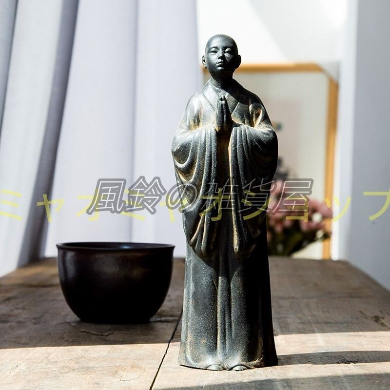 仏像彫刻セミアンティーク アンティーク 観音坐像 木彫り 彫刻作品