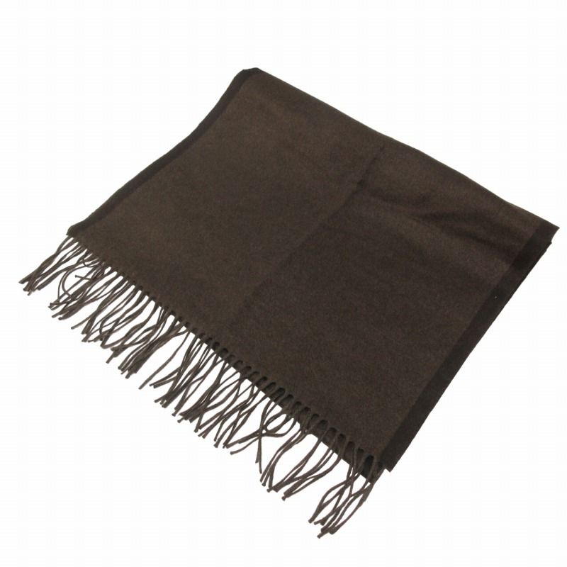 TOMORROWLAND AGNONA ダブルフェイスストール ブラウンブラック すべて