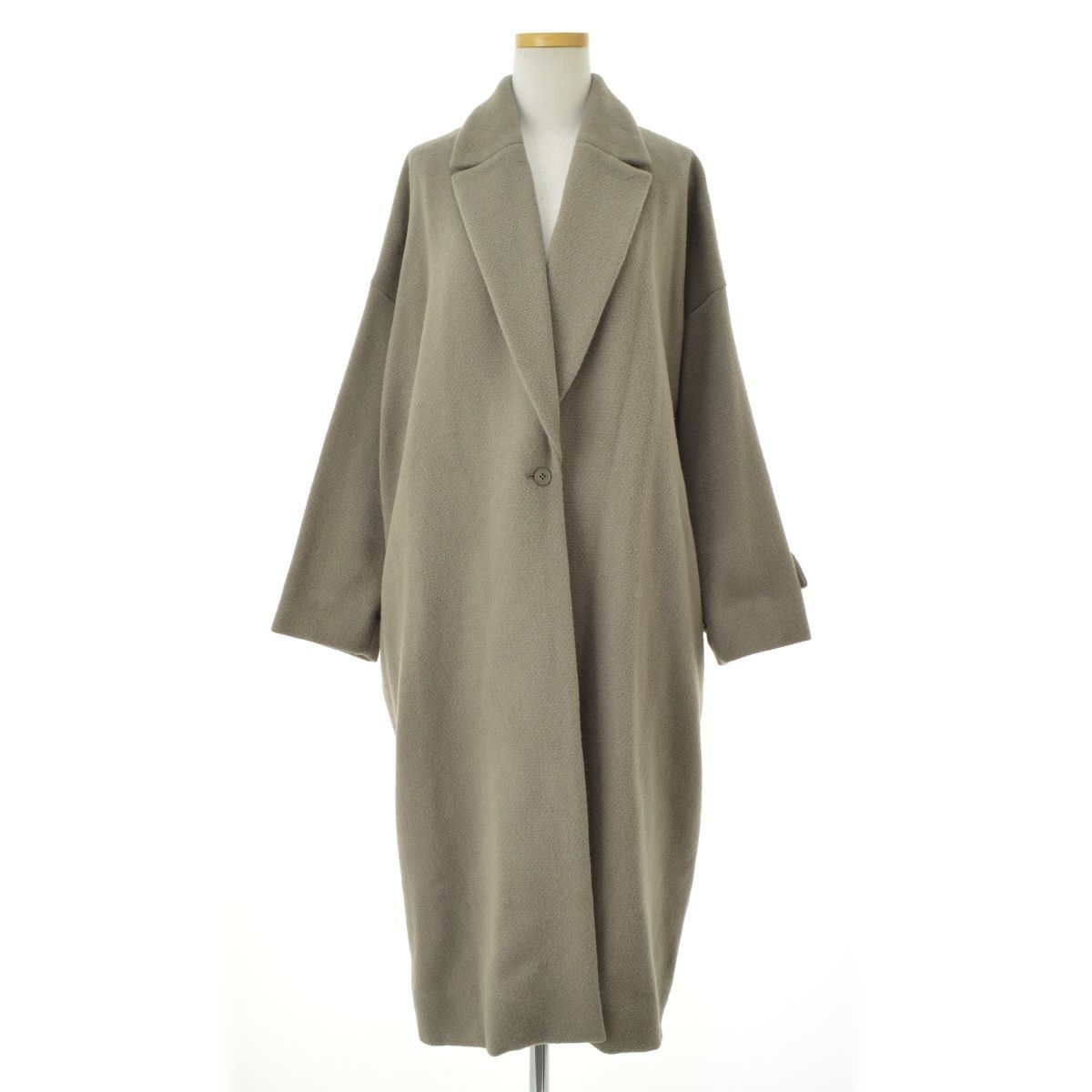 2【evam eva】21AW E213T148 wool angora tailored coatアンゴラ