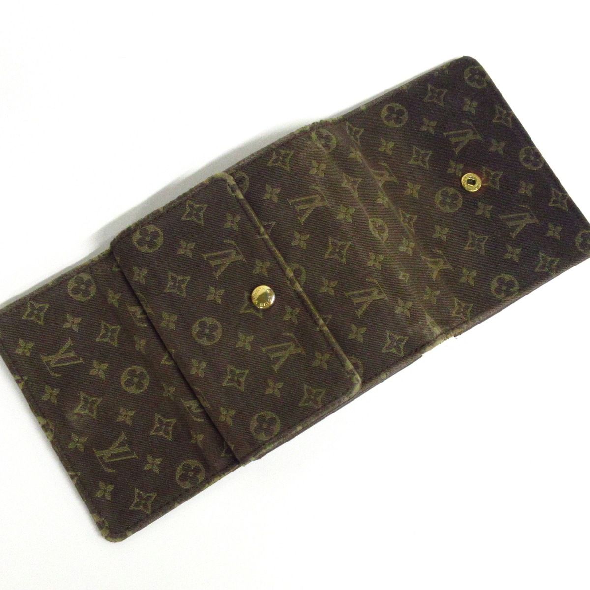 LOUIS VUITTON(ルイヴィトン) Wホック財布 モノグラムミニラン ポルトフォイユエリーズ M95233 エベヌ - メルカリ