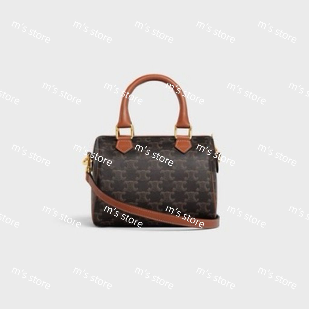 新品 CELINE セリーヌ スモール ボストン トリオンフキャンバス