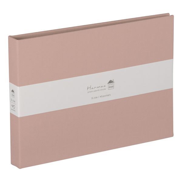（まとめ） ハルマー ポケットアルバム A-HR2LP-301-P  ピンク