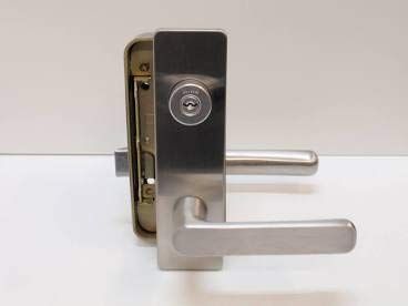 【特価セール】面付箱錠 RAHPC(美和ロック) RAHPC(RAタイプ) レバーハンドル型 MIWA シルバー 右勝手外開き