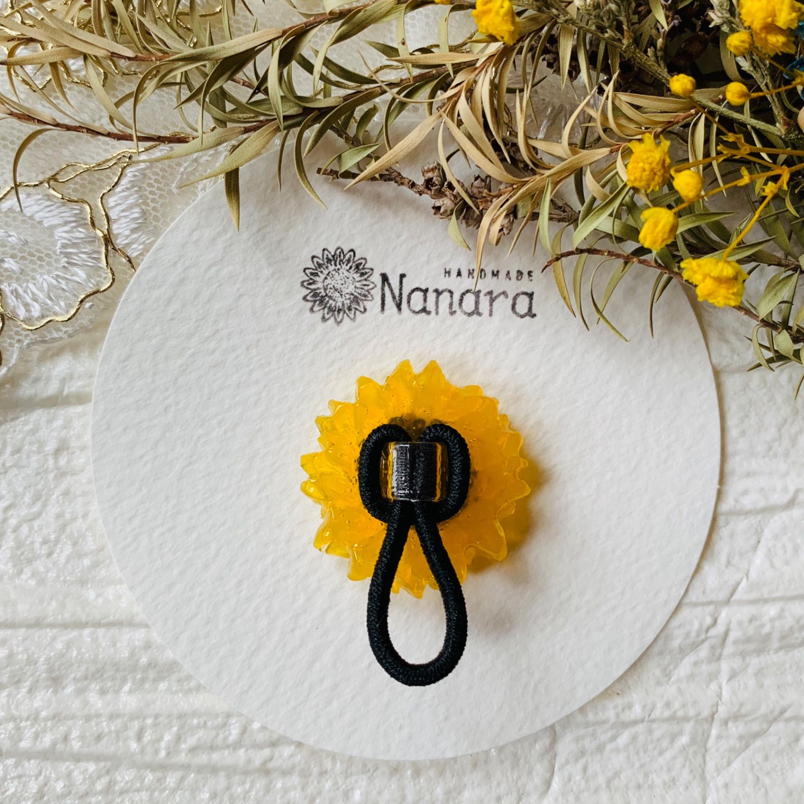 ひまわりヘアゴム🌻キッズ用 - メルカリ