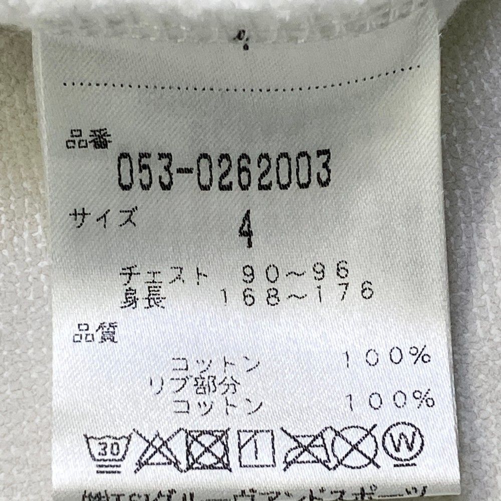 サイズ：4 PEARLY GATES パーリーゲイツ  裏起毛スウェットパーカー ボーダー柄 ホワイト系 [240101364669] ゴルフウェア メンズ ストスト サイズ：4 PEARLY GATES パーリーゲイツ 裏起毛スウェット
