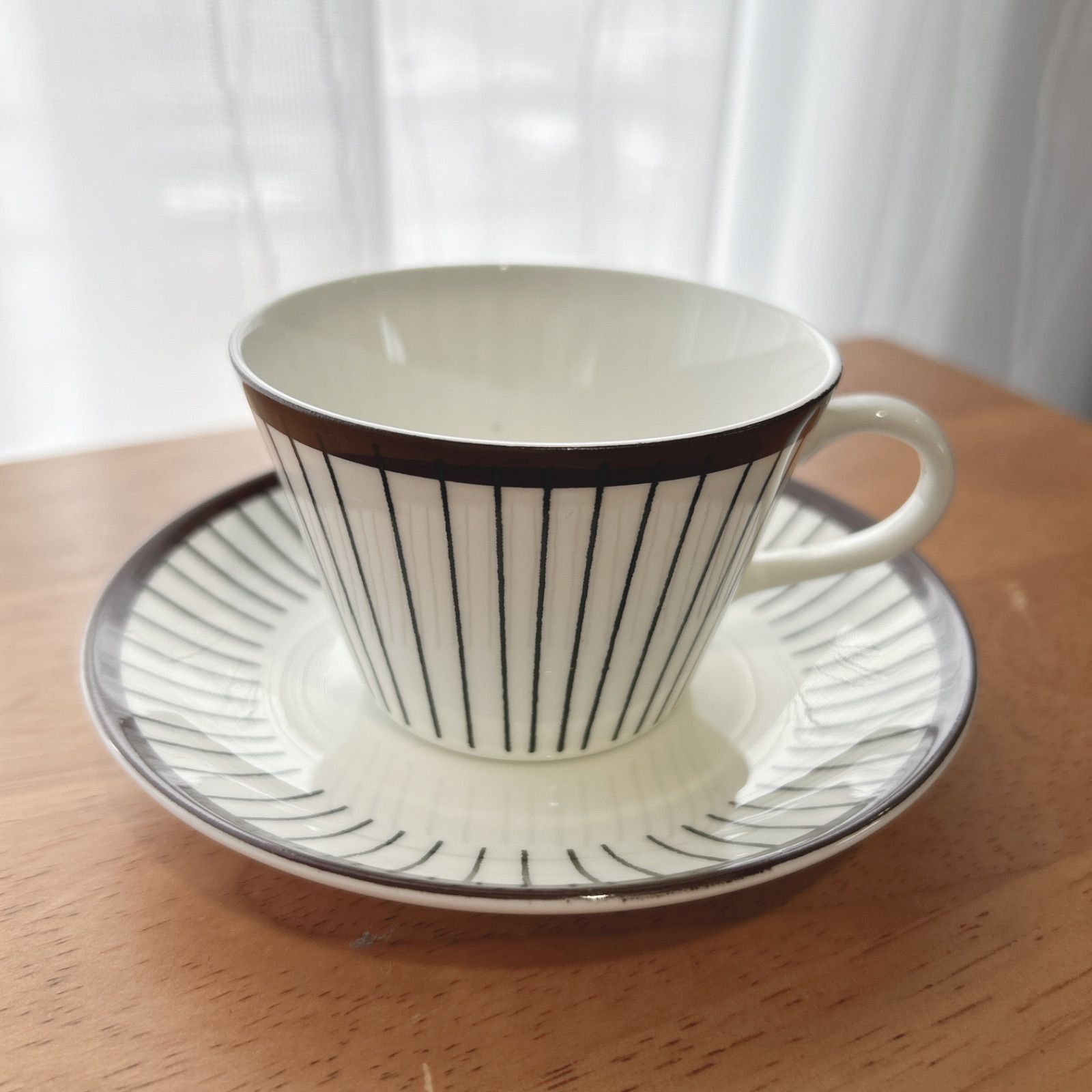 ビンテージStig Lindberg Spisa Ribb ティー 公式 カップ＆ソーサー