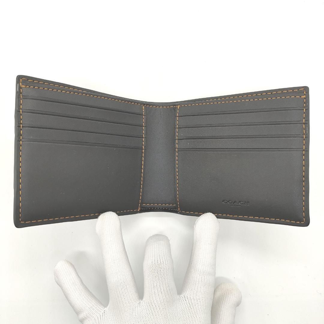  COACH コーチ 日本未発売 シグネチャー メンズ折り財布 パスケース付 3008 二つ折り財布 折り財布