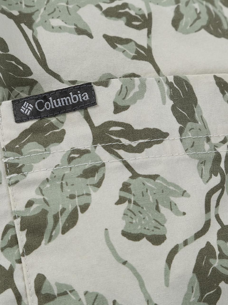 半袖シャツ ボタニカル柄 大きいサイズ メンズ Columbia 総柄 ボタン