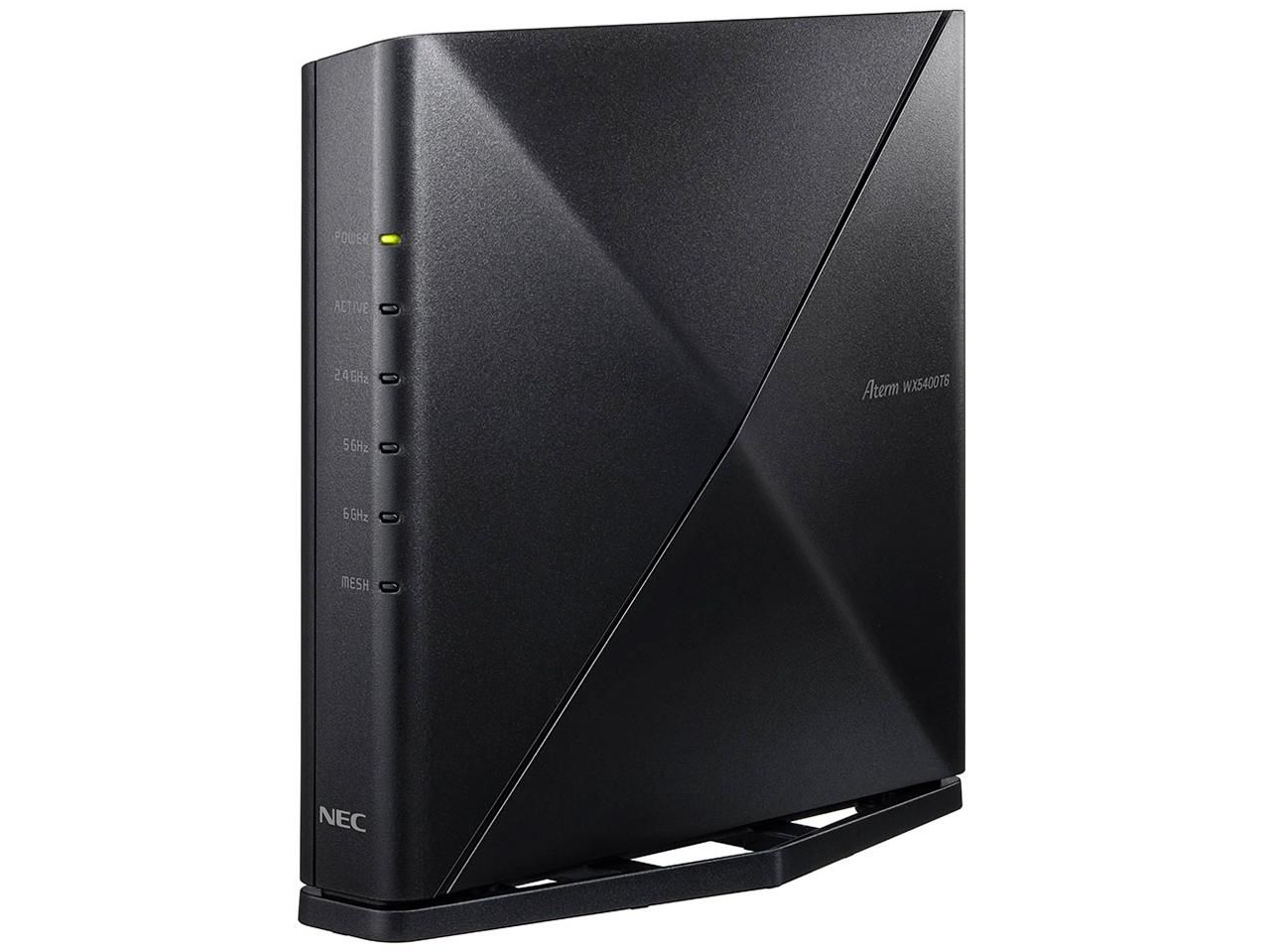 【新品・5営業日で発送】NEC 日本電気 WX5400T6(PA-WX5400T6) Aterm 無線LANルーター WPA／WPA2／WPA3 IEEE802.11a／b／g／n／ac／ax 4ポート