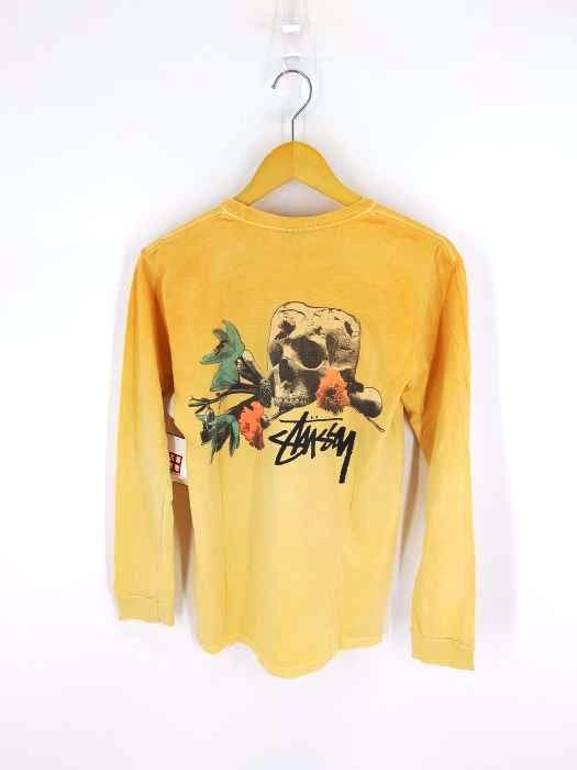 激安特価品STUSSY ステューシー スカルフラワー ロンT Tシャツ