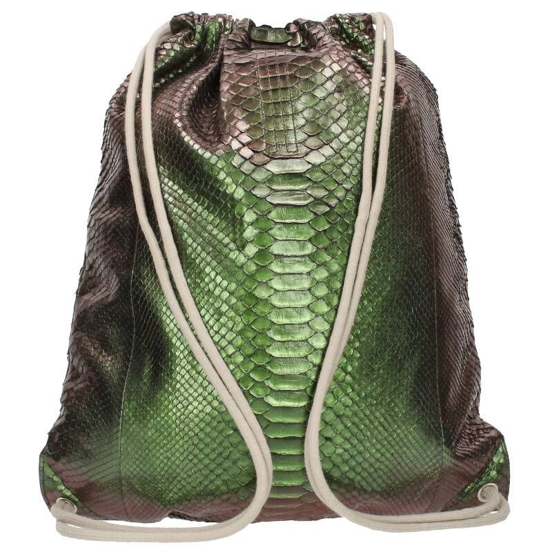 リックオウエンス 23SS EDFU パイソンドローストリングナップサック