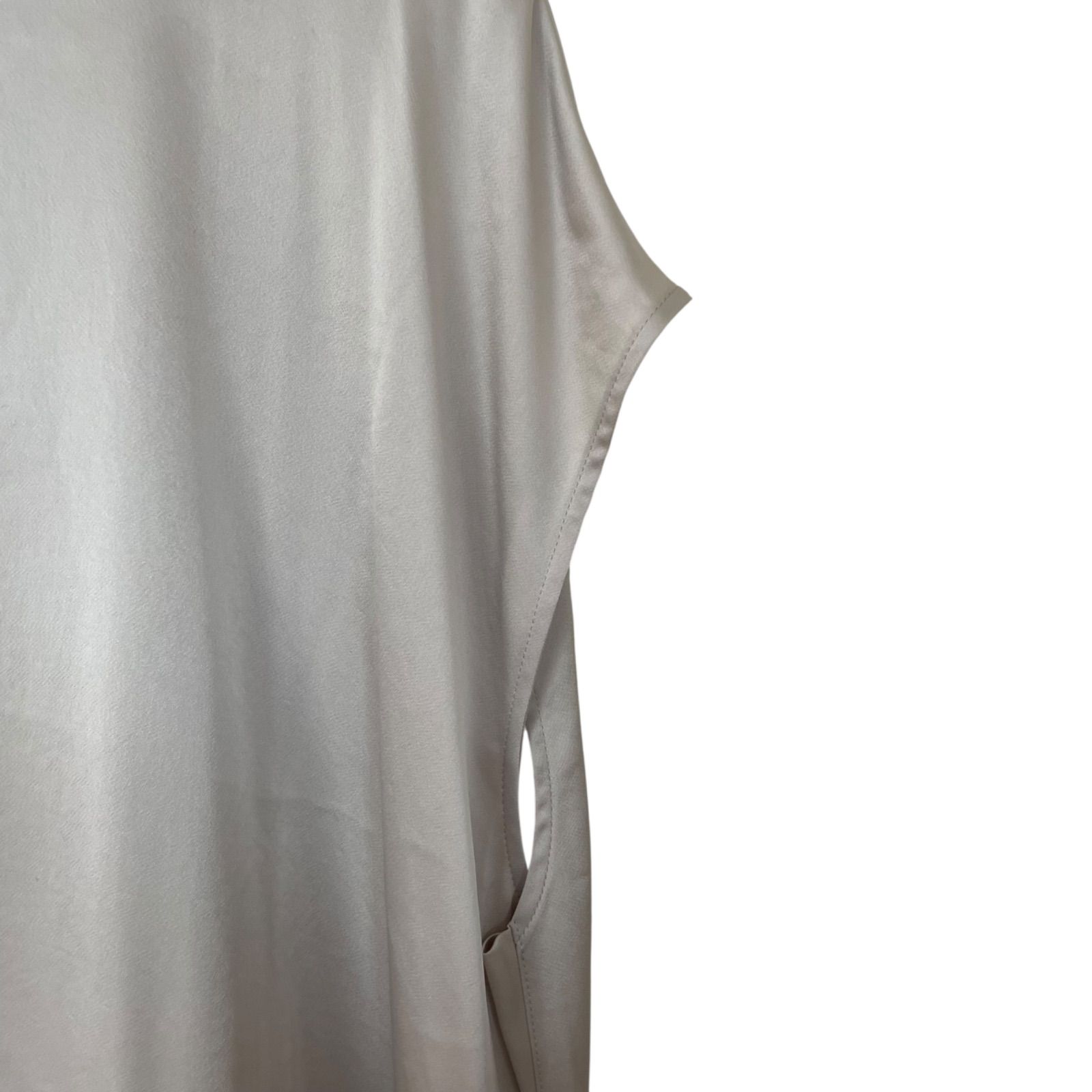 UNTITLED ロングワンピース　ノースリーブ　48 シアージョーゼットノースリーブワンピース（マキシ・ロング