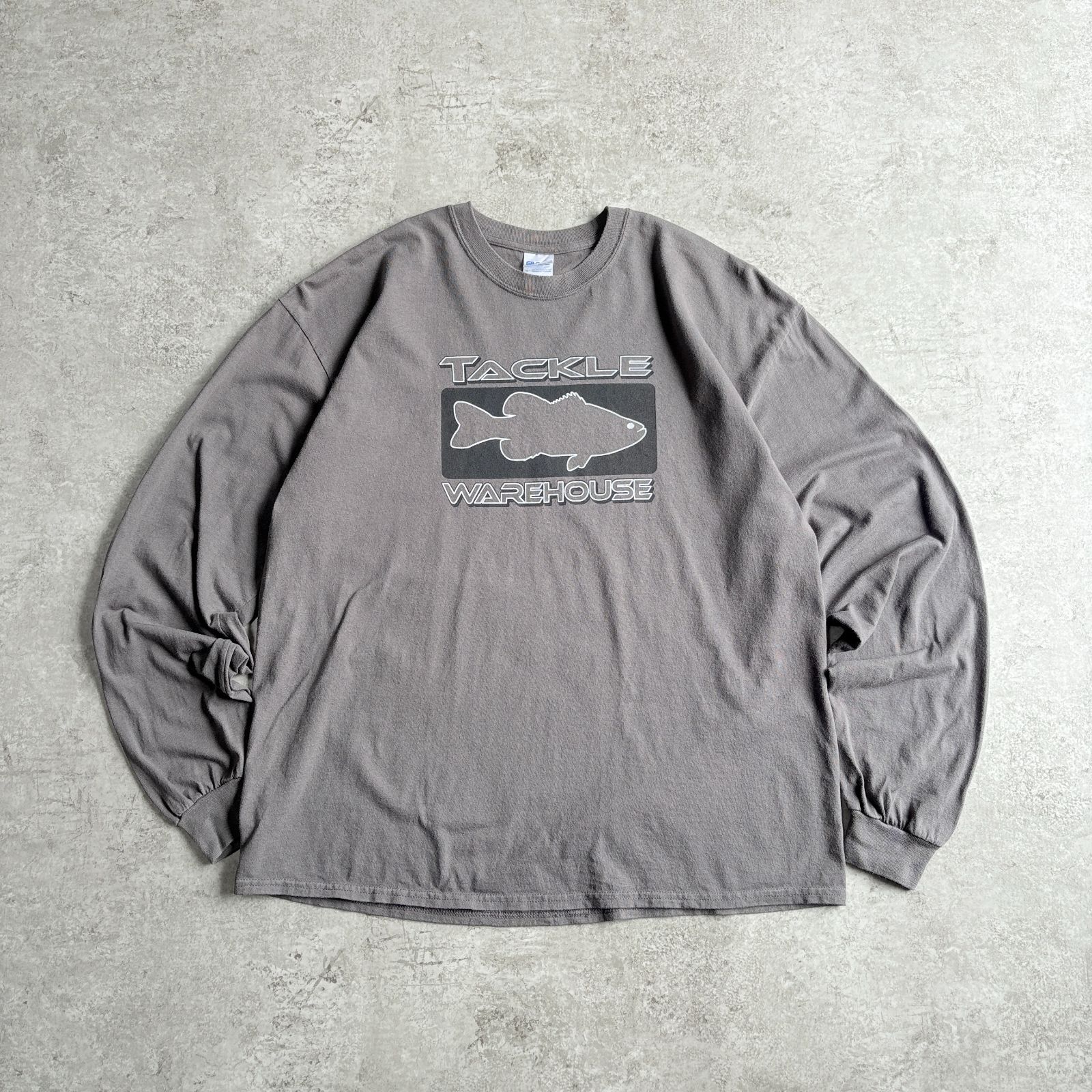 TACKLE WAREHOUSE Bass Fishing Long sleeve T-shirt タックルウェアハウス バスフィッシング ロンTEE 長袖Tシャツ 袖プリ