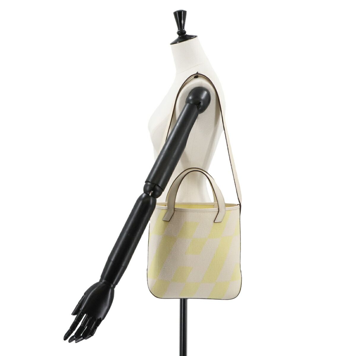 エルメス HERMES Hアンビエ 27 PM 2way トート ショルダー バッグ Hトワルキャンバス スイフト エクリュ B刻印 90294411 DECORATOM_COM_BR