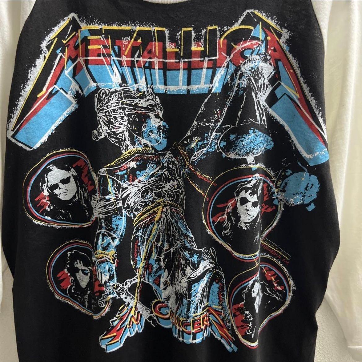  USA ヴィンテージ バンドT パキ綿 バンT メタリカ チビT ミニt 70 s 五分袖 七分袖 Tシャツ カットソー