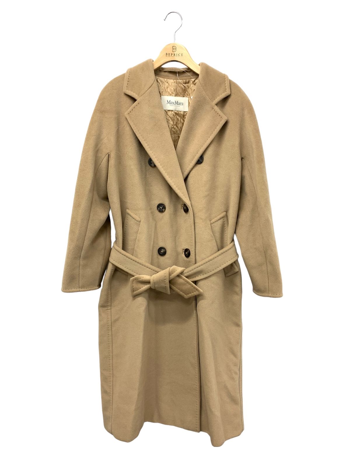 Max Mara MARELLA カシミヤ混ウール ダブルブレストコート 40 Max Mara 