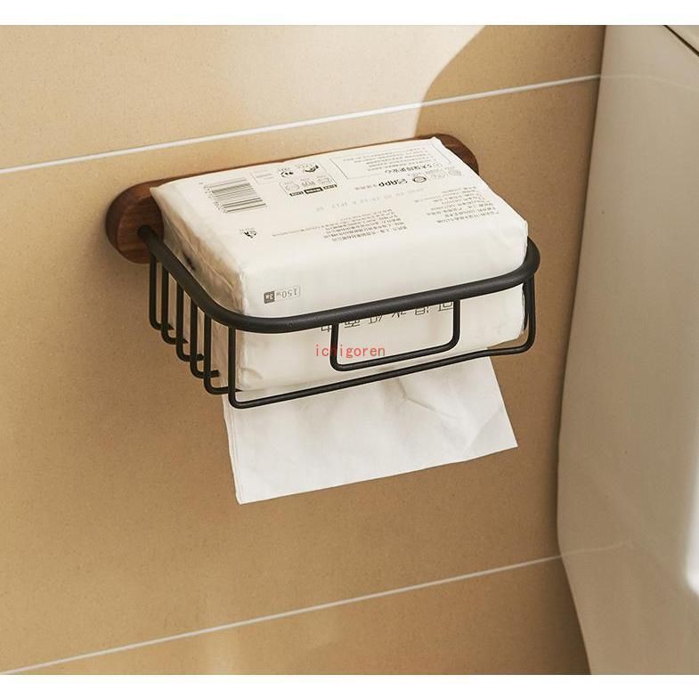 トイレットペーパーホルダー 木製
