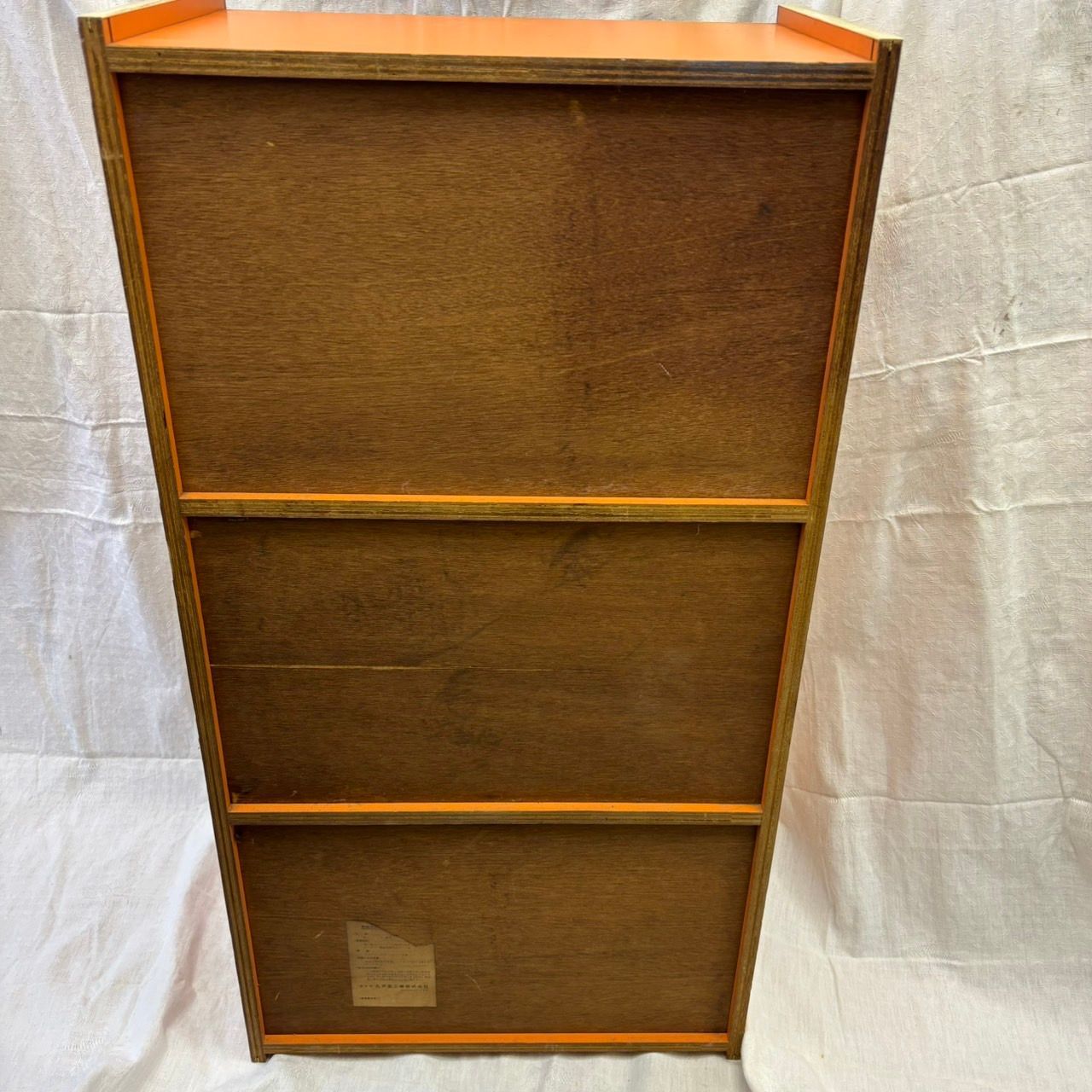 193 昭和レトロポップ かわいい オレンジ棚 カラーボックス 3段 - メルカリ