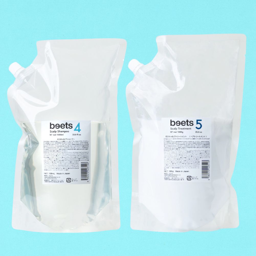 挑戦 beets 4-5 スキャルプケアセット 1000ml×2 詰め替え サロン専売品や