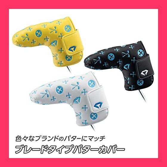 【スタッフおすすめ！】ダイヤゴルフ(DAIYA GOLF) ダイヤパターカバー ピンタイプ用 マレットタイプ用 マグネット式 モノグラム 刺繍 PUレザー