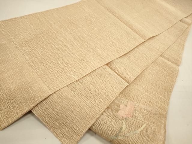 平和屋着物＊夏物 太鼓柄袋帯 すくい織 風景花文 金銀糸 正絹
