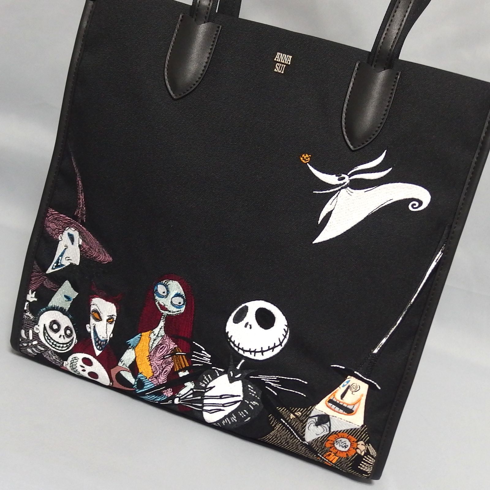 極美品☆The Nightmare Before Christmas×ANNA SUI トートバッグ ハンドバッグ コラボ ナイトメアー・ビフォア・ クリスマス×アナスイ☆ - メルカリ