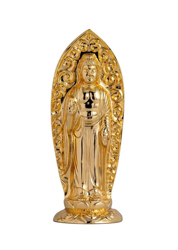 仏像 阿弥陀如来立像 【小 7.3cm（金メッキ/24金） 仏師：渡辺景