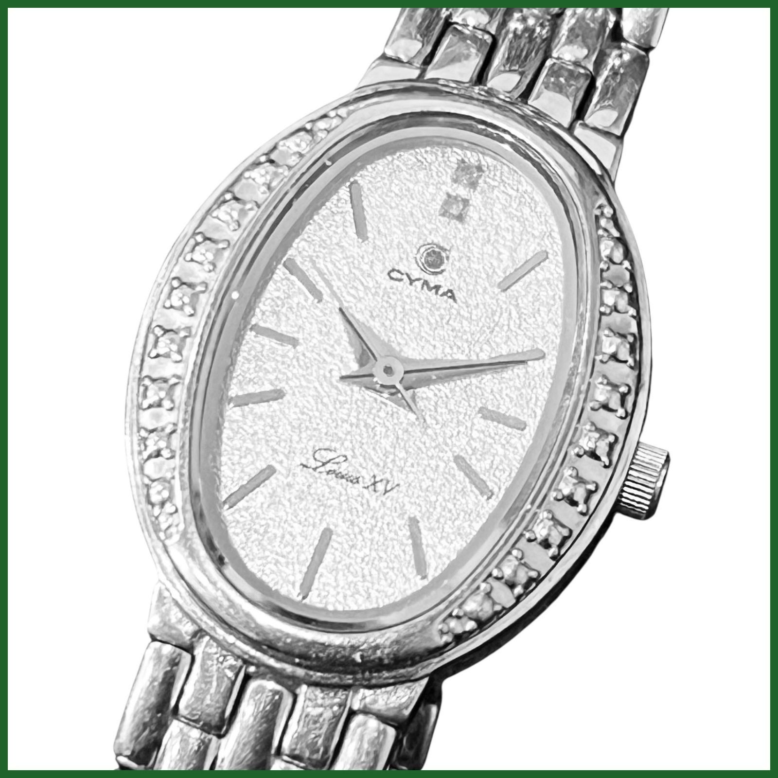 中古 ○シーマ/CYMA○レディース 腕時計 538 オーバル シルバー