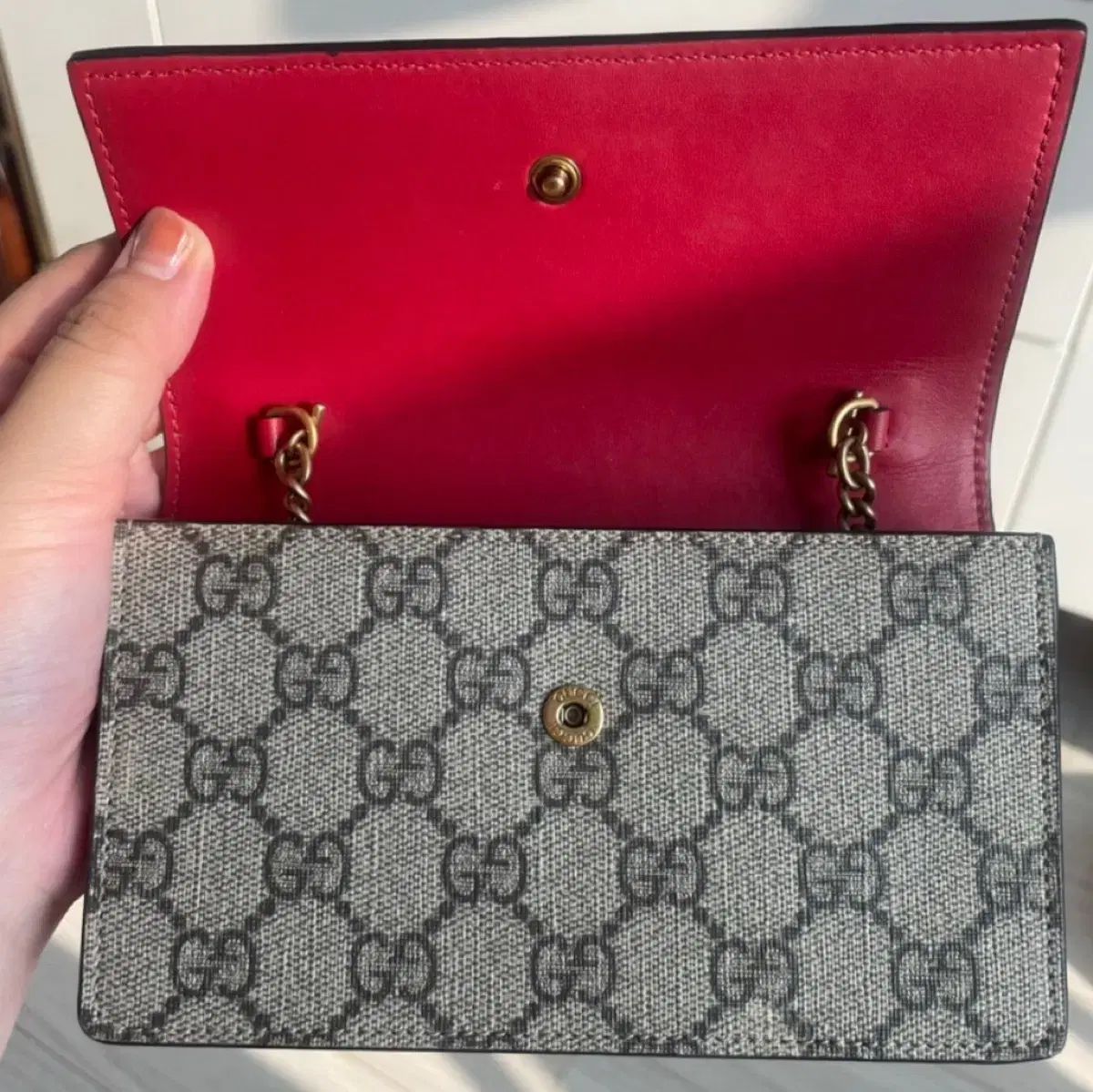 GUCCI(グッチ) チェリー GG Supreme(シュプリーム) チェーン