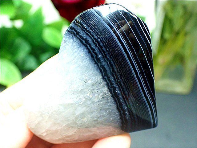 ハート型・瑪瑙 AAA級☆天然ハート型アゲート（メノウ 瑪瑙）原石YTB85Y3/30Y42B