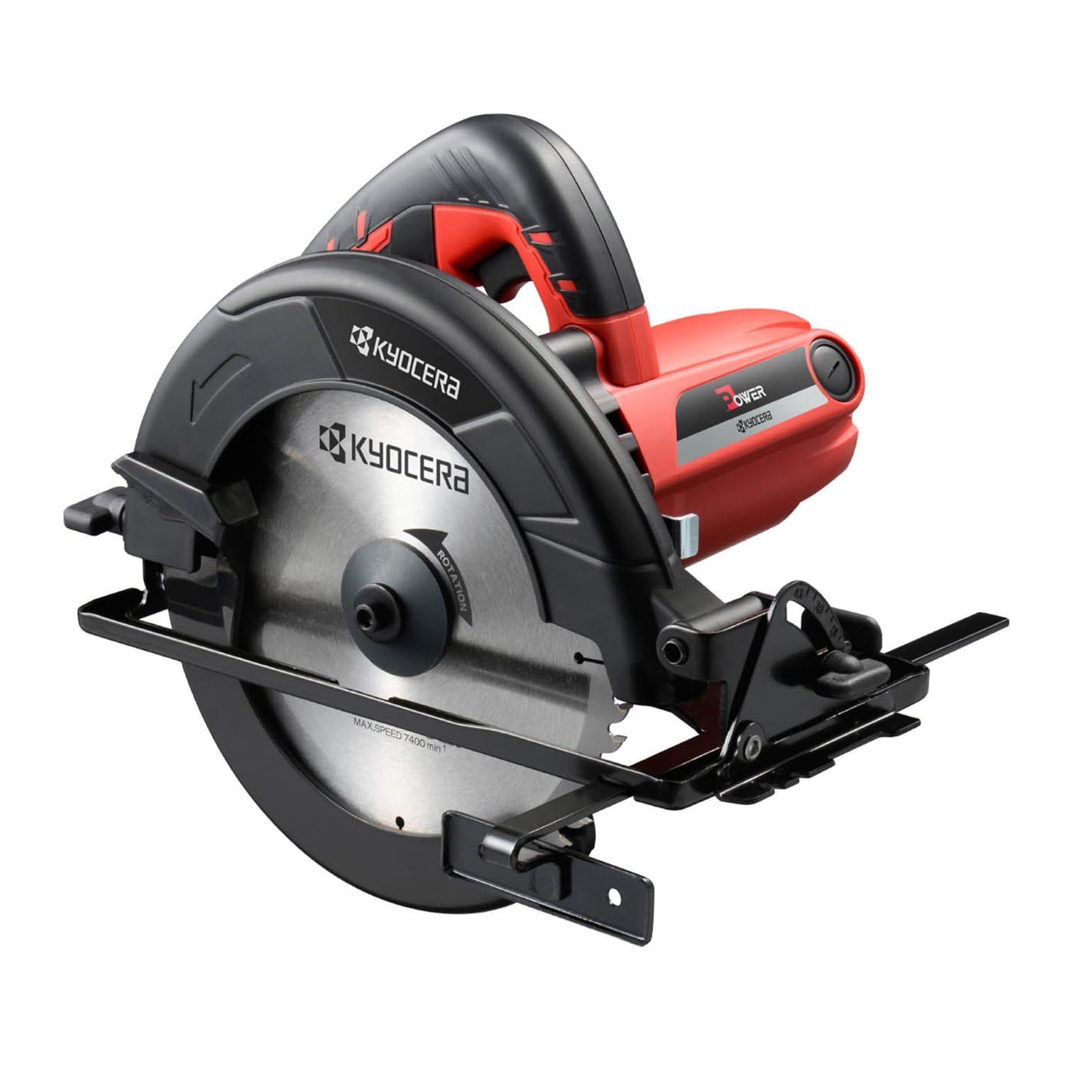 通常品_コード式 ノコ刃外径190mm 最大切込深さ68mm 京セラ(Kyocera) 旧リョービ 丸ノコ W-1910 617501A 【滑りにくく手にフィットするソフトグリップで作業がしやすくDIYに最適】 ノコ刃径190mm 最大