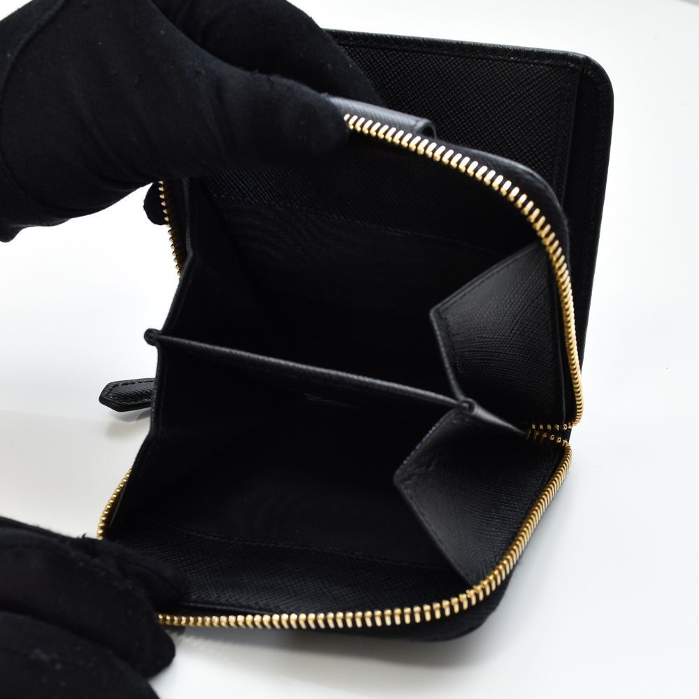 中古USED PRADA 財布 2つ折り 1ML522 ナイロン ブラック 895769 中古USED PRADA 財布 2つ折り 1ML522 ナイロン ブラック 895769