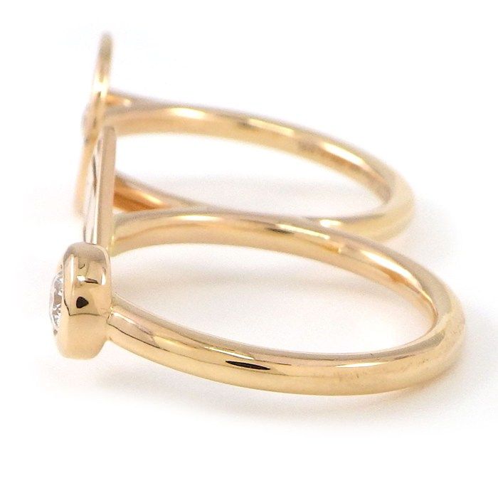 エルメス HERMES リング ガンバード ダブル Hロゴ 2ポイント  