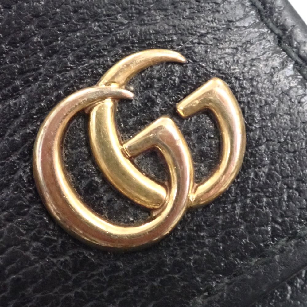 GUCCI(グッチ) / GGマーモント/Wホック/コインケース/豚革/ブラック/黒/473959 | 中古品の販売・通販ならセカンドストリート