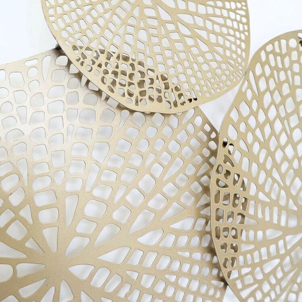 ゴールド 蓮 ウォールアートパネル 壁掛け 壁飾り NEXPOTALLINN_EU