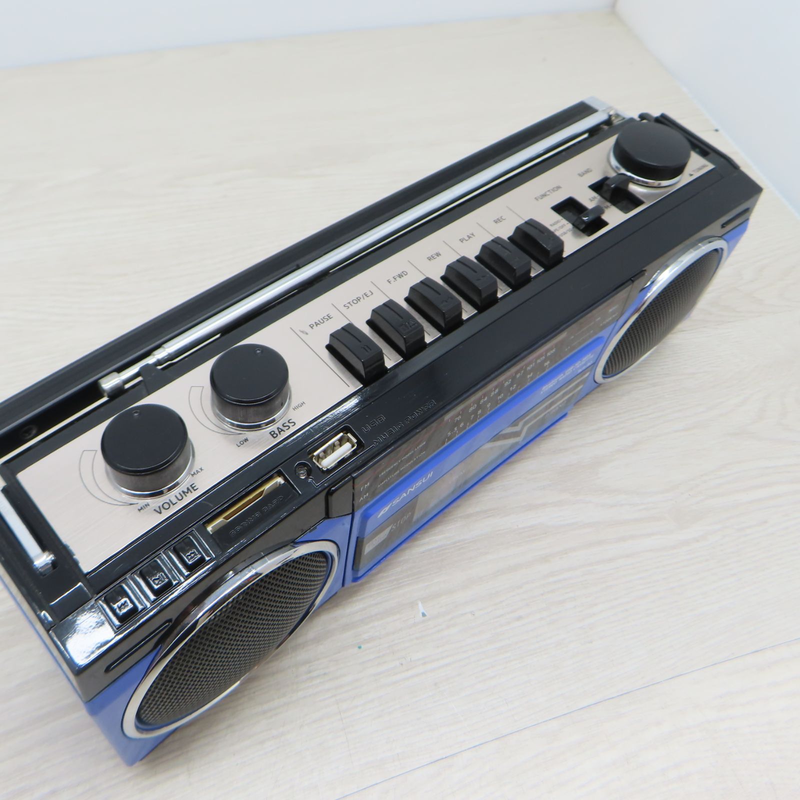 SANSUI/Bluetooth機能搭載ステレオラジオカセット ラジカセ Bluetooth