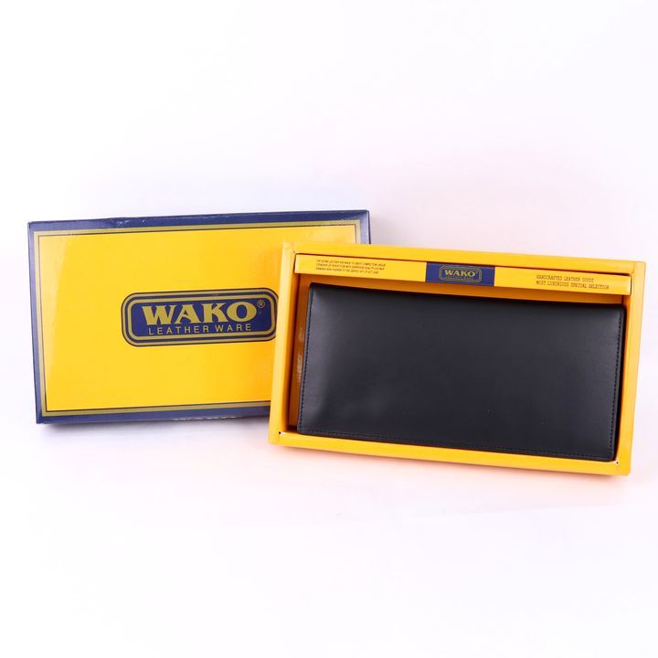【新品未使用】WAKO 銀座和光　レザー　長財布　札入れ ワコー 長財布 未使用 本革レザー 札入れ 銀座和光 ブランド ロング