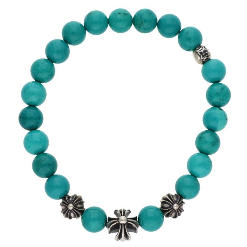 クロムハーツ 8mm BEAD 8mmビーズブレス BEAD13ターコイズ8mmビーズブレスレット メンズ
