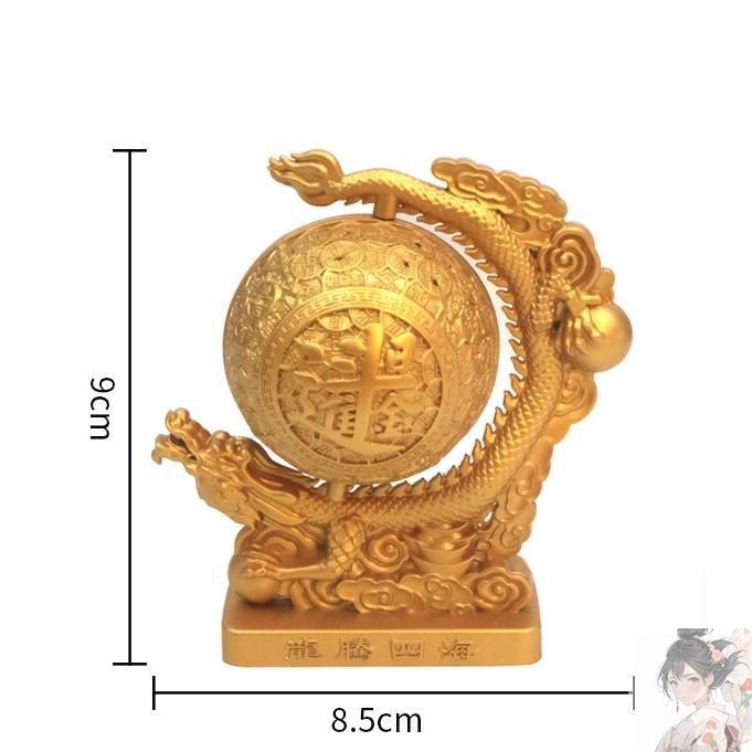 開運！金龍 Amazon.co.jp: 大開運 風水黄金龍 20mm玉水晶 (伝統工芸品 高岡