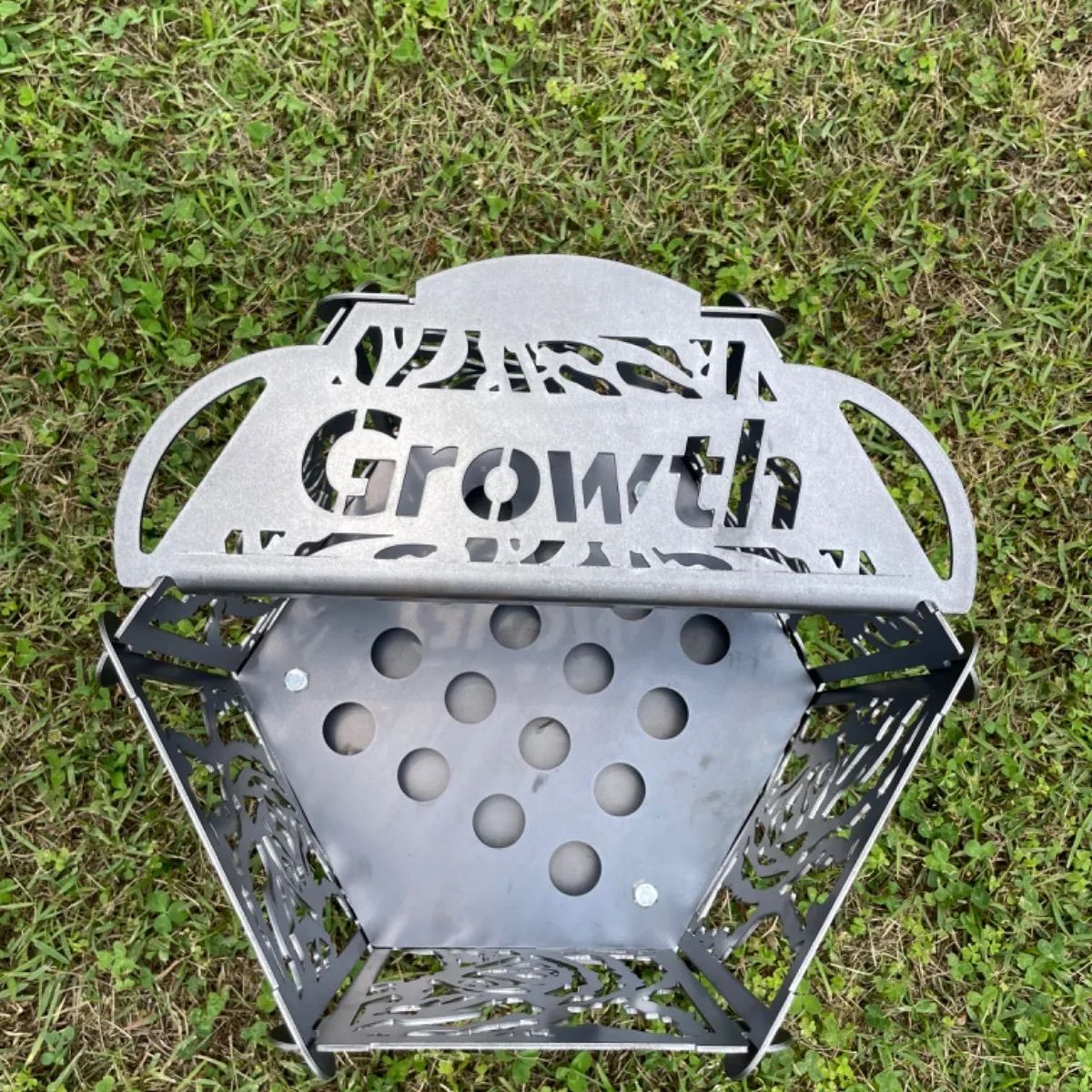 growth 組み立て式六面焚き火台 (虎影) growth prefabricated Hexagon 