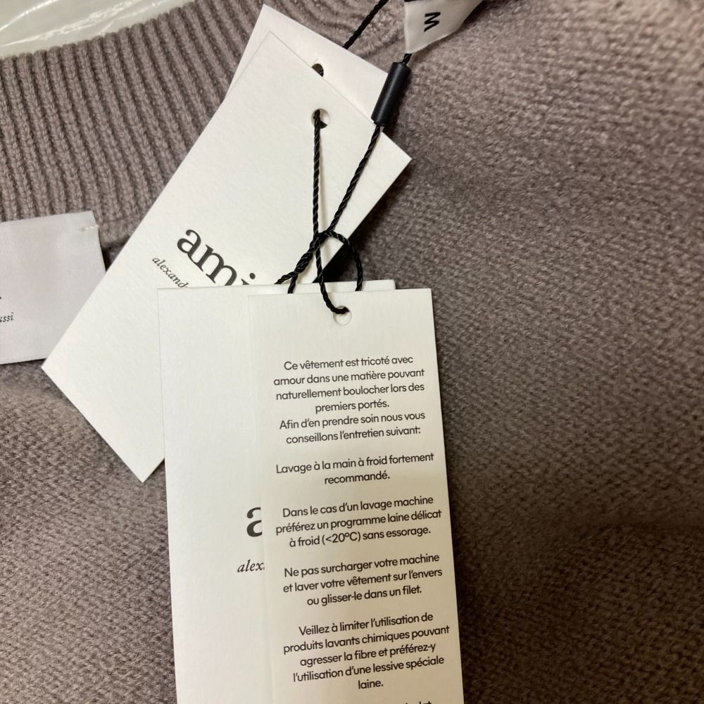 未使用 25SS ami PARIS アミパリス ハートロゴ オーバーサイズ ニット