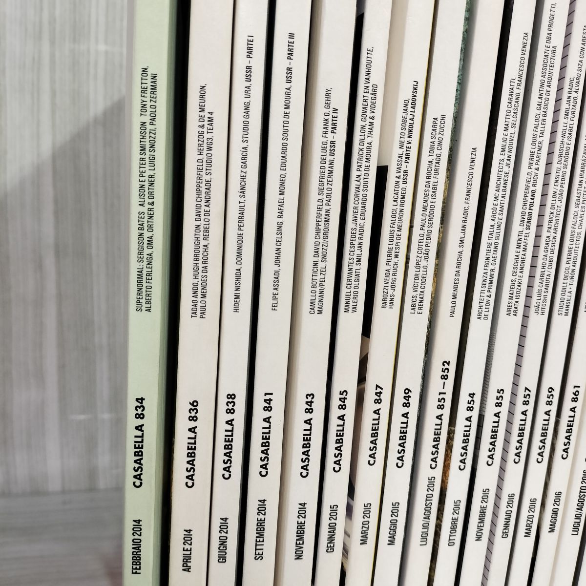 計22冊 CASABELLA 不揃い 2014年~2017年 イタリア建築雑誌 日本