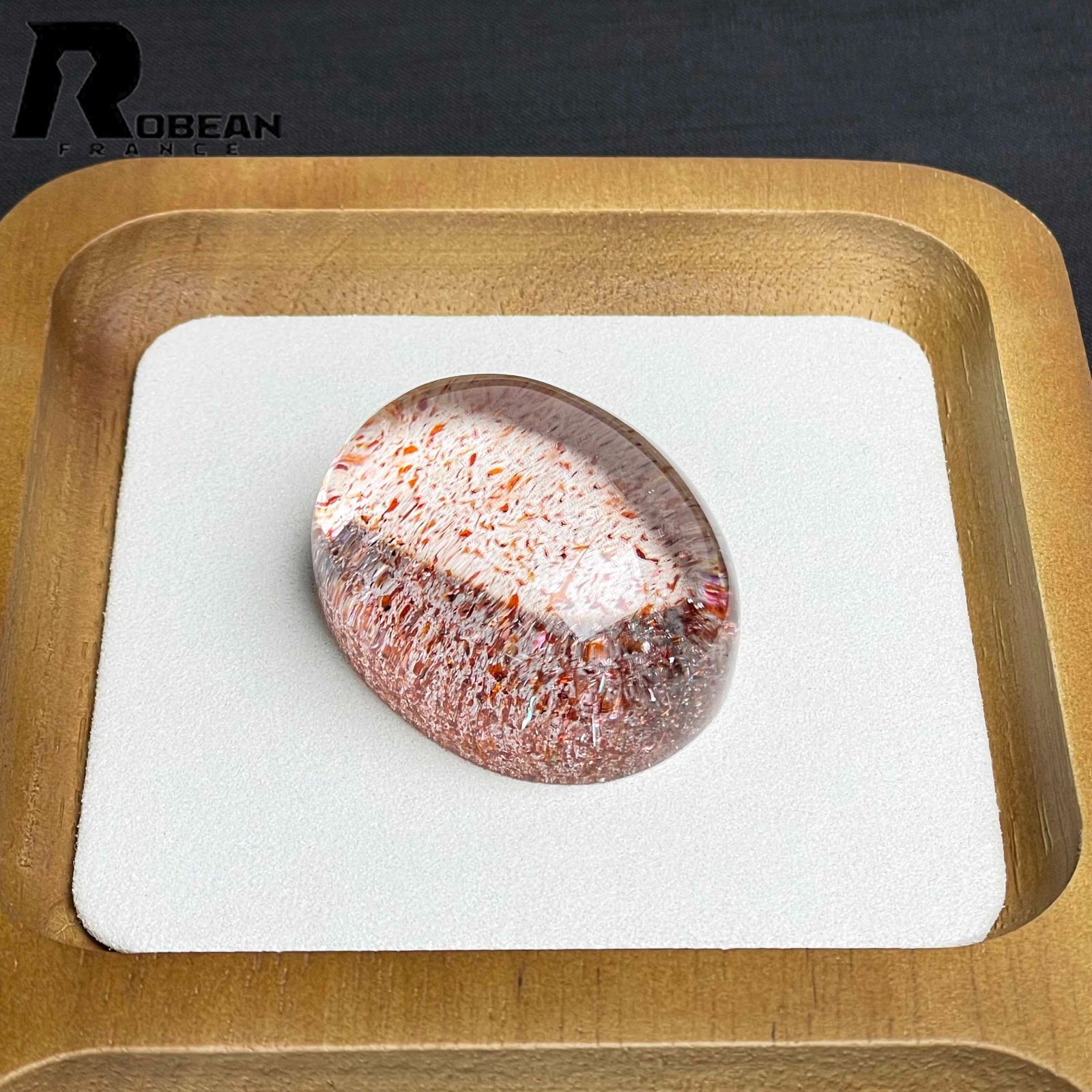 夢色EU製 定価386万円 ROBEAN ストロベリークォーツ パワーストーン アクセサリー 原石 天然石 苺水晶 可愛い プレゼント 46.6*36.4*22.8mm D0922550