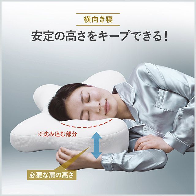 特選品】睡速1.0 フィットするX型形状 枕 日本製 特許技術採用 まくら