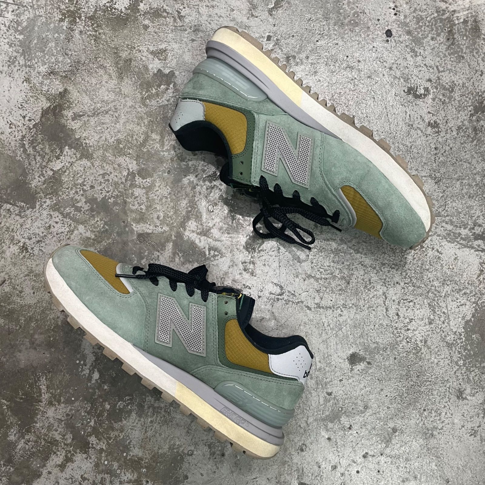 Stone Island New Balance 574 Legacy Green Clay レガシー スニーカー 