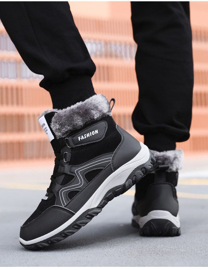 スノーブーツ メンズブーツ レインブーツ 防水 防寒 防滑 （チャコール） [エニーウォーク] レイン スノー ブーツ メンズ 防寒 防滑 ウインター シューズ 靴 カジュアル 雪