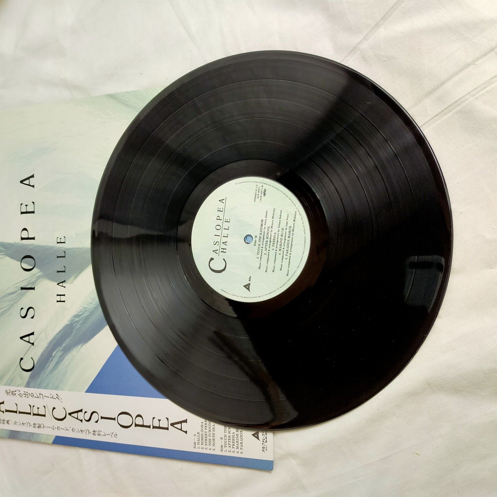 アルファレコード　ＬＰレコード　CASIOPEA　HALLE　元気が出るレコード【中古】