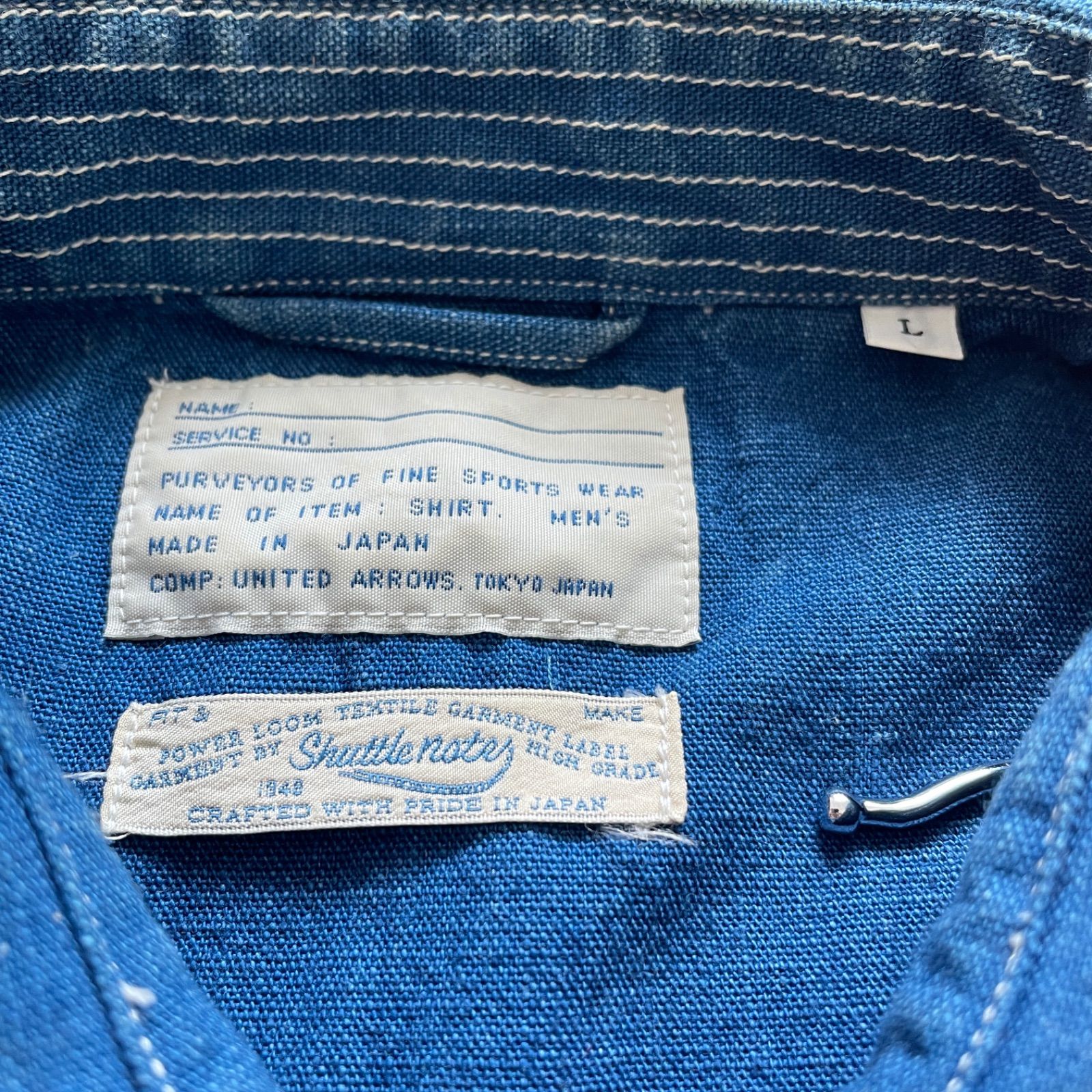 Z45 UNITED ARROWS Shuttle Notes シャトルノーツ インディゴ
