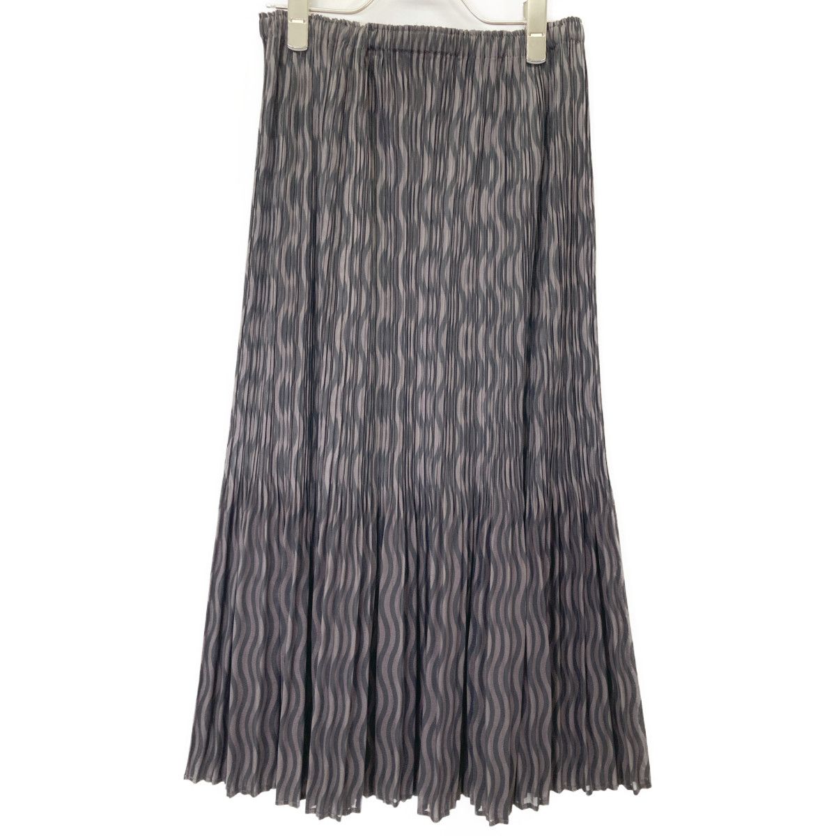 ROCHAS ロシャス 24年 ROPA35175A ｵﾚﾝｼﾞ×ﾎﾜｲﾄ ｽﾄﾗｲﾌﾟｽｶｰﾄ スカート 40  