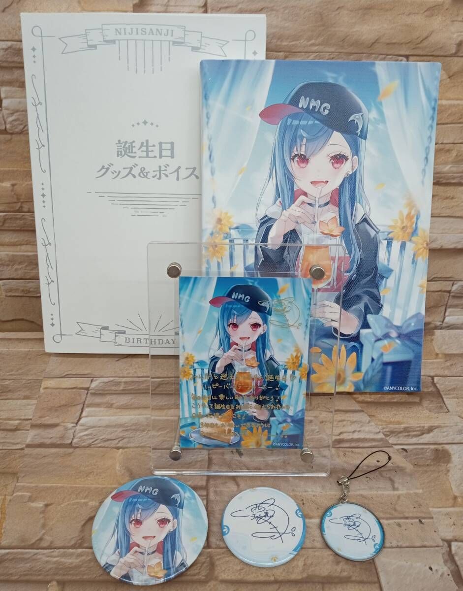 ニジサンジ　西園チグサ　誕生日　キャンバスパネル　ブロマイド付き　アクリルフォトフレーム　等